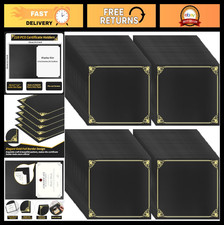 110 Pcs Black Diploma Holders with Gold Foil Border, 8.5x11 Certificate Covers