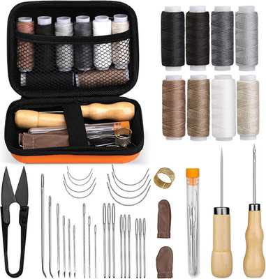 40 Pcs Upholstery Repair Sewing Kit, Leather Heavy Duty Sewing Kit, Leather Work
