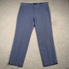 Banana Republic Pants Womens 6 Blue Avery Geometric Print Ankle Tapered Dressy