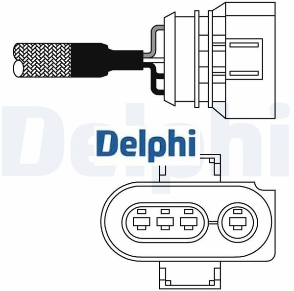 Delphi ES10980-12B1 Lambdasonde Lamdasonde FüR Audi FüR Toyota FüR VW-image