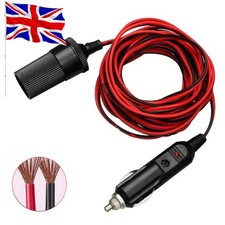 12V 5M Car Cigarette Lighter Extension Cable Adapter Socket Charger Lead New