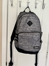 Adidas Classic 3-Stripes Every Day Backpack in Gray with Black stripes Unisex