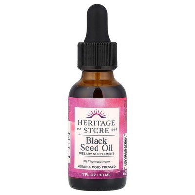 2 X Heritage Store, Black Seed Oil, 1 fl oz (30 ml)