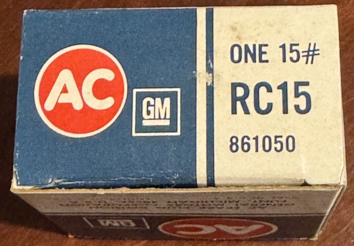 NOS Genuine GM Radiator Pressure Cap 861050 AC Delco RC15 In Original Box MINT!!