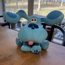Vintage BLUES CLUES PLUSH DOG Toy 1997 Tyco "POSE A BLUE" Stuffed Animal