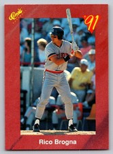 1991 Classic Update Red Travel Edition - Rico Brogna #T12