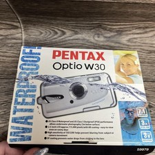Pentax Optio W30 Digital Camera 7.1 MP 3X Zoom Silver Waterproof Underwater