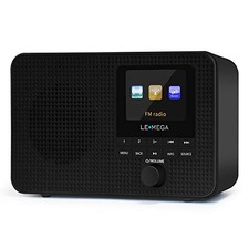 IR1 Portable WiFi Internet Radio,FM Digital Radio,Bluetooth Speaker,Dual Alar...