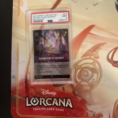 Disney Lorcana Second Star to the Right Enchanted Foil Card #210/204 Psa 9