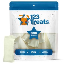 Rawhide Chews Dog Chips, Premium Beef Hide 1 Pound Natural Grass Fed Livest...