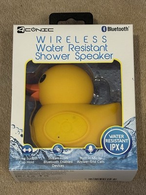 NEW, Aconic YELLOW Rubber Duck  Bluetooth Wireless Shower Speaker