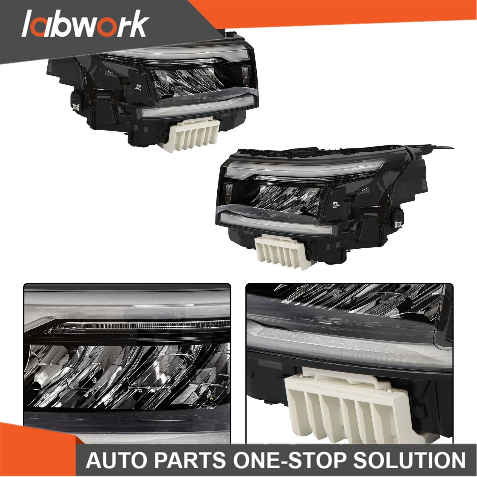 Labwork LED Headlight For Nissan Frontier 2022-2024 Left+Right LH RH Set Pair