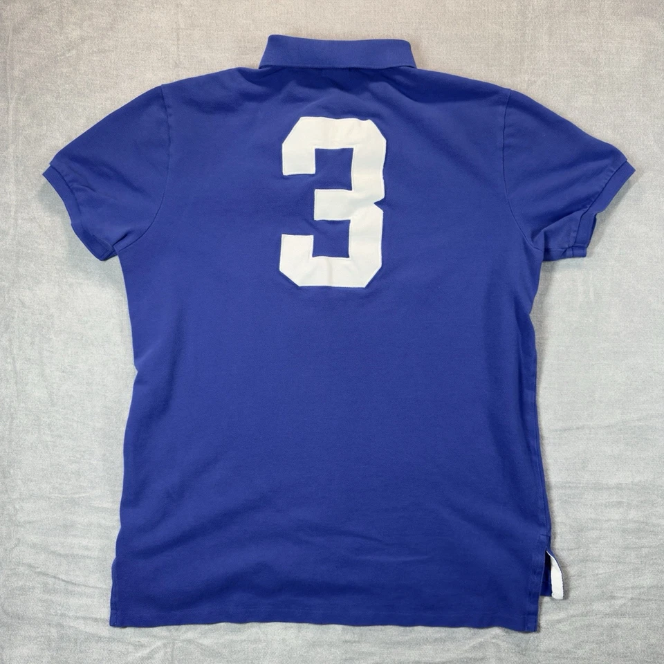 Polo Ralph Lauren Polo Para Hombres Grande Ajuste Personalizado LXVII 3 Logo Grande Jersey Rugger LEER Foto 3 de 4