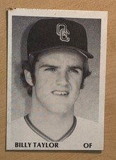 1975 TCMA Action ‘75 Minor League Baseball Card, Billy Taylor, Quad City Angels
