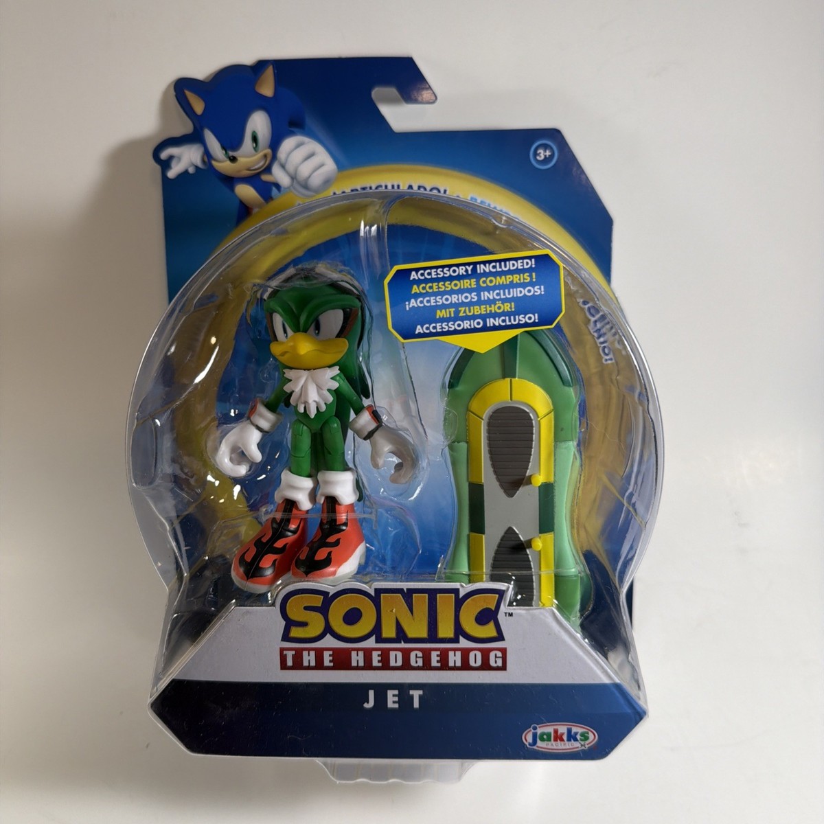 Sonic the Hedgehog Jet 4” With Type J Board Action Figure 2025