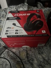 HyperX Cloud III Gaming Headset Black Red, Memory Foam, 53mm Drivers