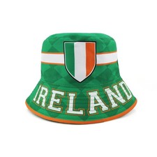 Ireland Bucket Hat Job Lot Green Irish Football Rugby Fan Adult Unisex 58cm