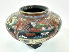 Cloisonne Antique Original 1850-1899 Antique Japanese Vases for
