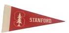 Ncaa Stanford Cardinal Mini Pennant 4”x9" Wall Decor Felt Flag Banner