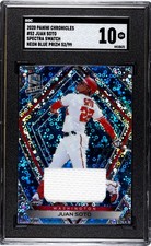 2020 Panini Chronicles #52 Juan Soto Spectra SGC 10 Swatch Neon Blue Prizm /99