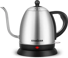 Kettle Gooseneck Kettle, 1L Water Boiler, BPA-, Pour Over Tea Pot Stainless S...
