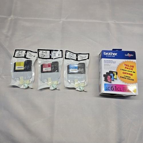 NEW Brother LC61CL Genuine Sealed New Tri Color Ink Cartridge OEM Exp:06/2012 - Picture 1 of 4