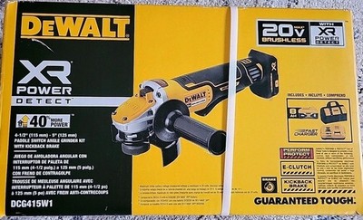 DeWALT DCG415W1 20V MAX XR 4-1/2 - 5'' Angle Grinder Kit (Battery + Charger)