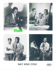 Press Photo & Release: NAT KING COLE 8x10 B&W Natalie