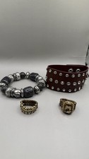 &ldquo;4-Piece Boho Statement Jewelry Bundle &ndash; Bracelets & Rings&rdquo;