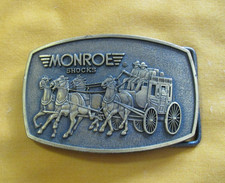 Monroe Shocks Solid Brass Belt Buckle