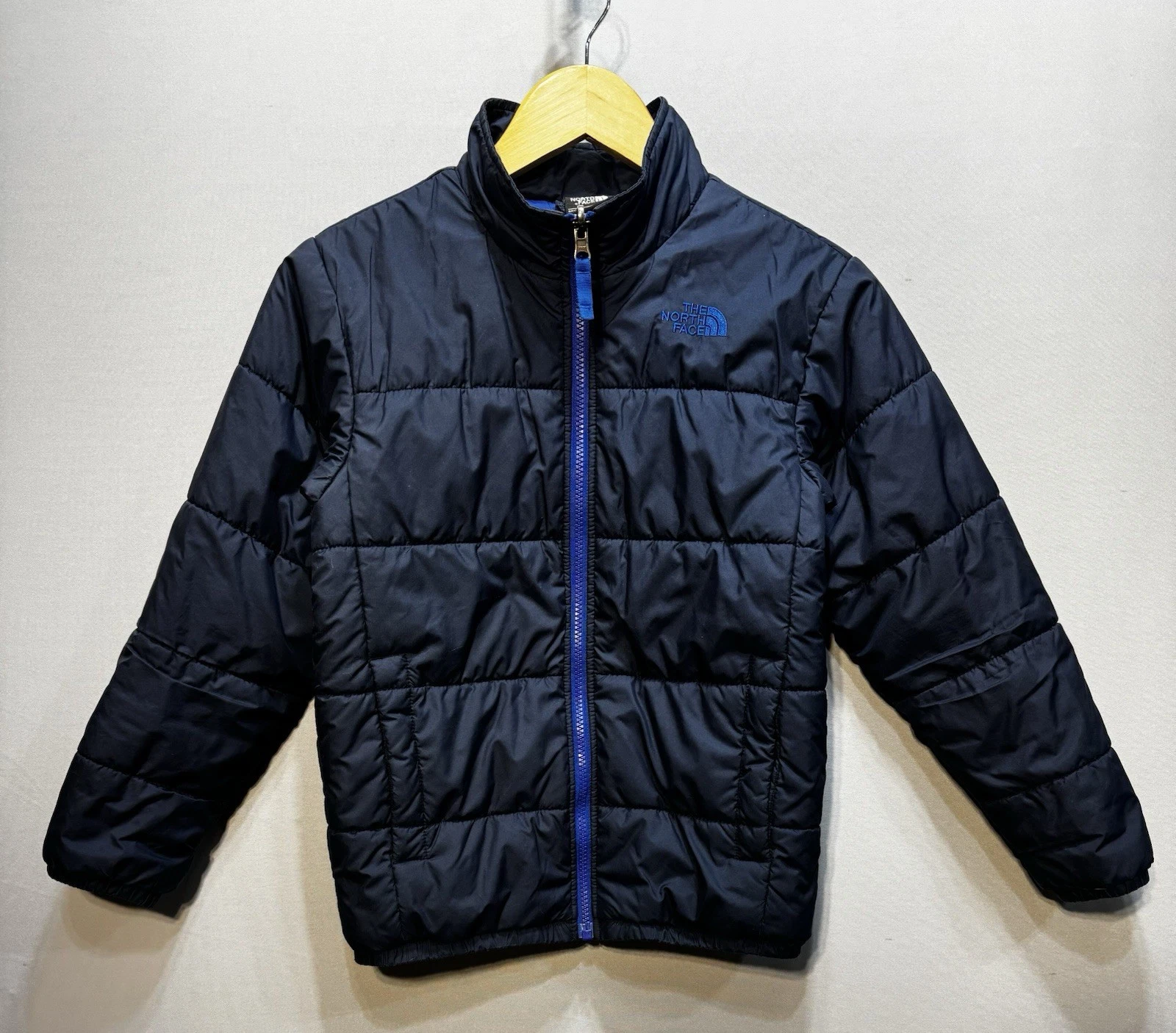 The North Face Boys M 10/12 Puffer Jacket Navy Blue Full Zip Outdoors
Opens in a new window or tab