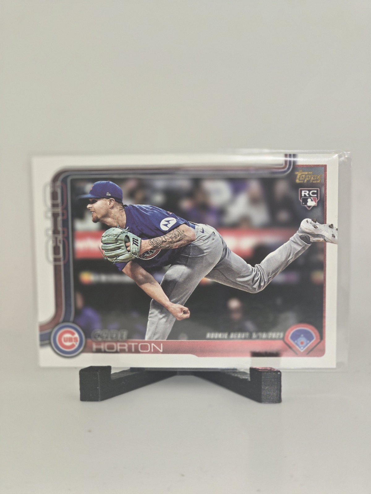 2025 Topps Update Cade Horton US214 Rookie Golden Mirror Image Variation SSP