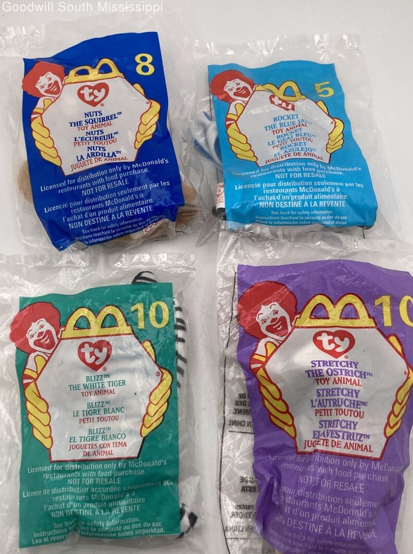 Beanie Baby Teenie Beanie Mcdonald’s 4 Piece Lot