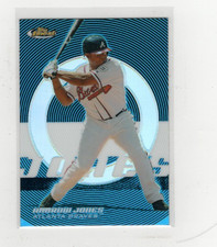 2005 Andruw Jones Topps Finest Blue Refractor 186/299 #8 Free Shipping (G2481)