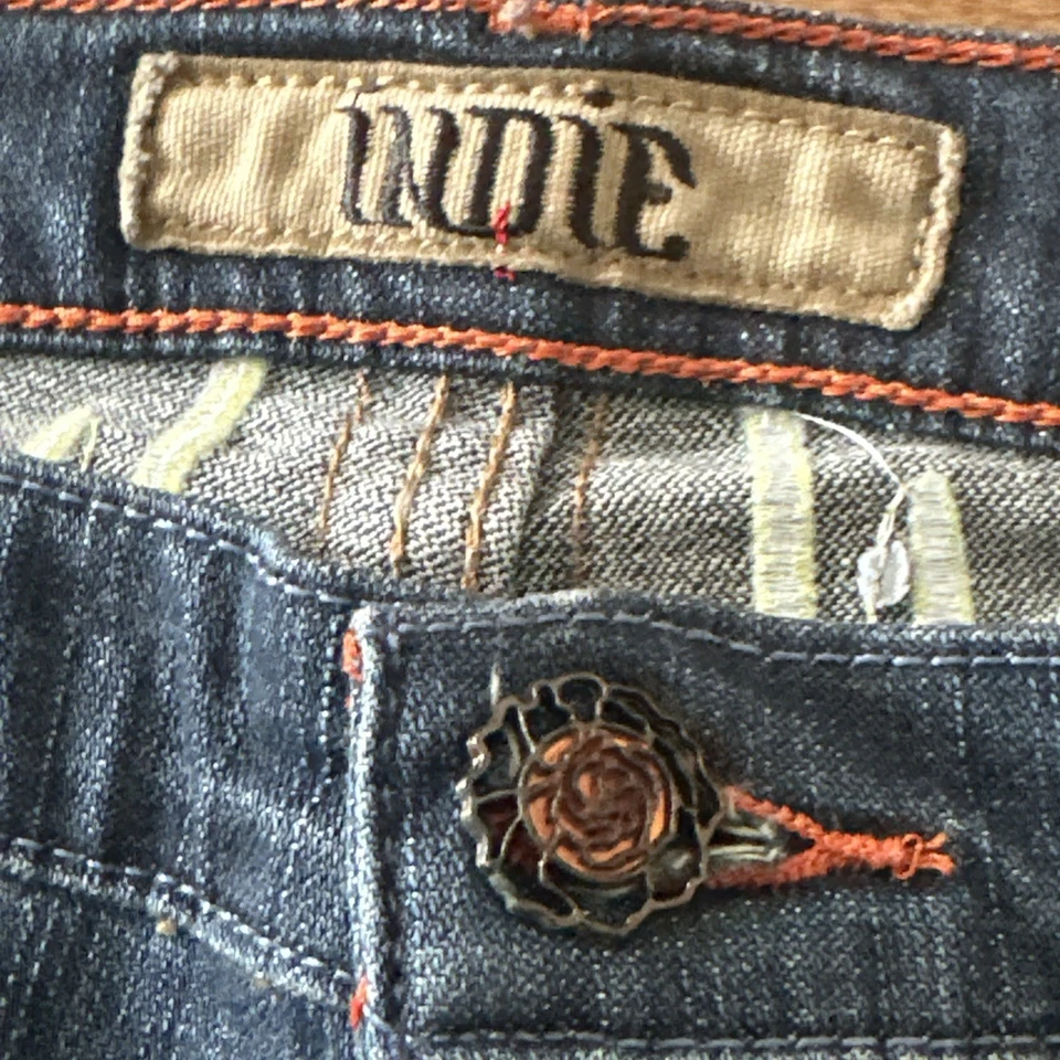 Jeans bordados Indie Designs pájaros y belleza natural - ¡¡hallazgo raro!! Talla 29 De Colección Foto 3 de 4