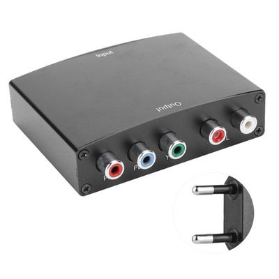 EU Plug HD Video Converter To 5RCA RGB Color Difference Component Interf CB