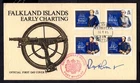 Falkland Islands - 1985 Early Charting Rex Hunt Signed First Day Cover