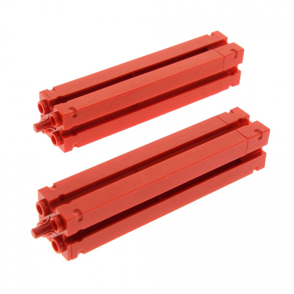 2X Lego Support 2X2X8 Red Column Pillar Girder 4657 4191101 30646B