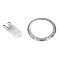 Easypart Passend FüR 10044823 Bosch Halogenlampe G9 27W 230V Mit Ring Max. 300°C