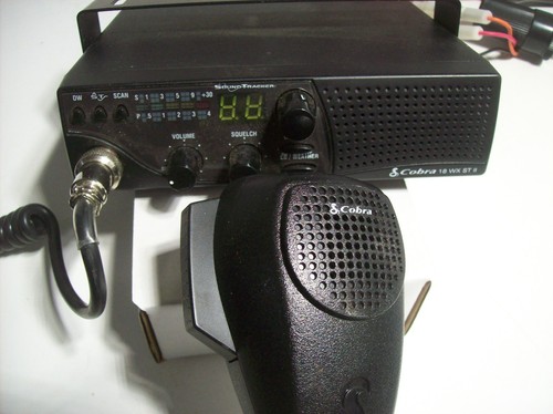 COBRA 18WXSTII CB RADIO, 10 NOAA Weather Stations, DIN size, Dual Watch, Working