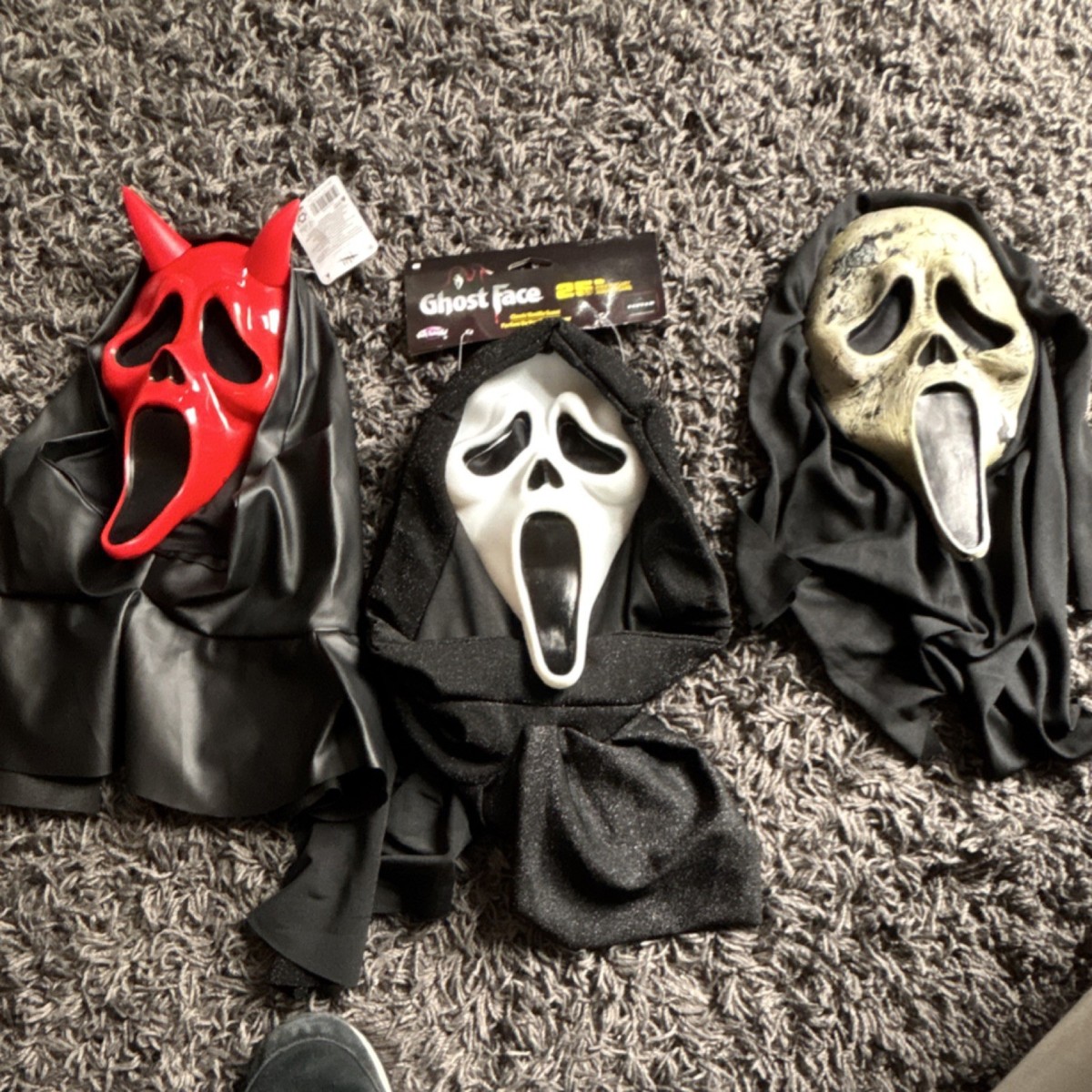Ghost Face Halloween Masks: Dead by Daylight, Weathered, and 25th