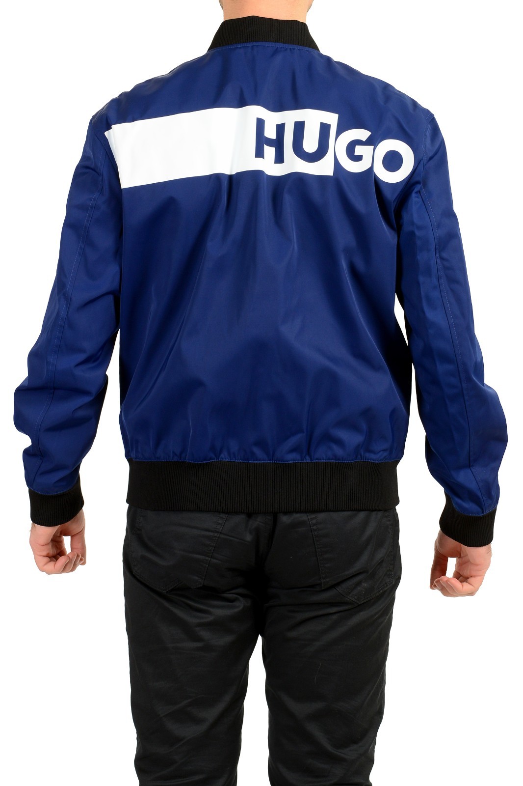 Hugo Boss "Boris2241_Macy's" Water Repellent Full Zip Bomber Jacket US M IT 50 thumbnail 4