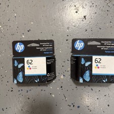 HP 62 Tri-Color Original Ink Cartridge C2P06AE NEW Sealed Expired MAY 2023