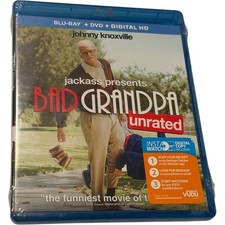 Jackass Presents Bad Grandpa Unrated Blu-ray DVD Digital HD Johnny Knoxville New