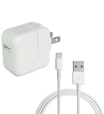 iPad All Models  Apple 12W Wall Charger /Lightning to USB Cable iPad NEW 🔌OEM