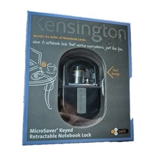   NEW   Kensington Microsaver Keyed Retractable Notebook Lock B1948A