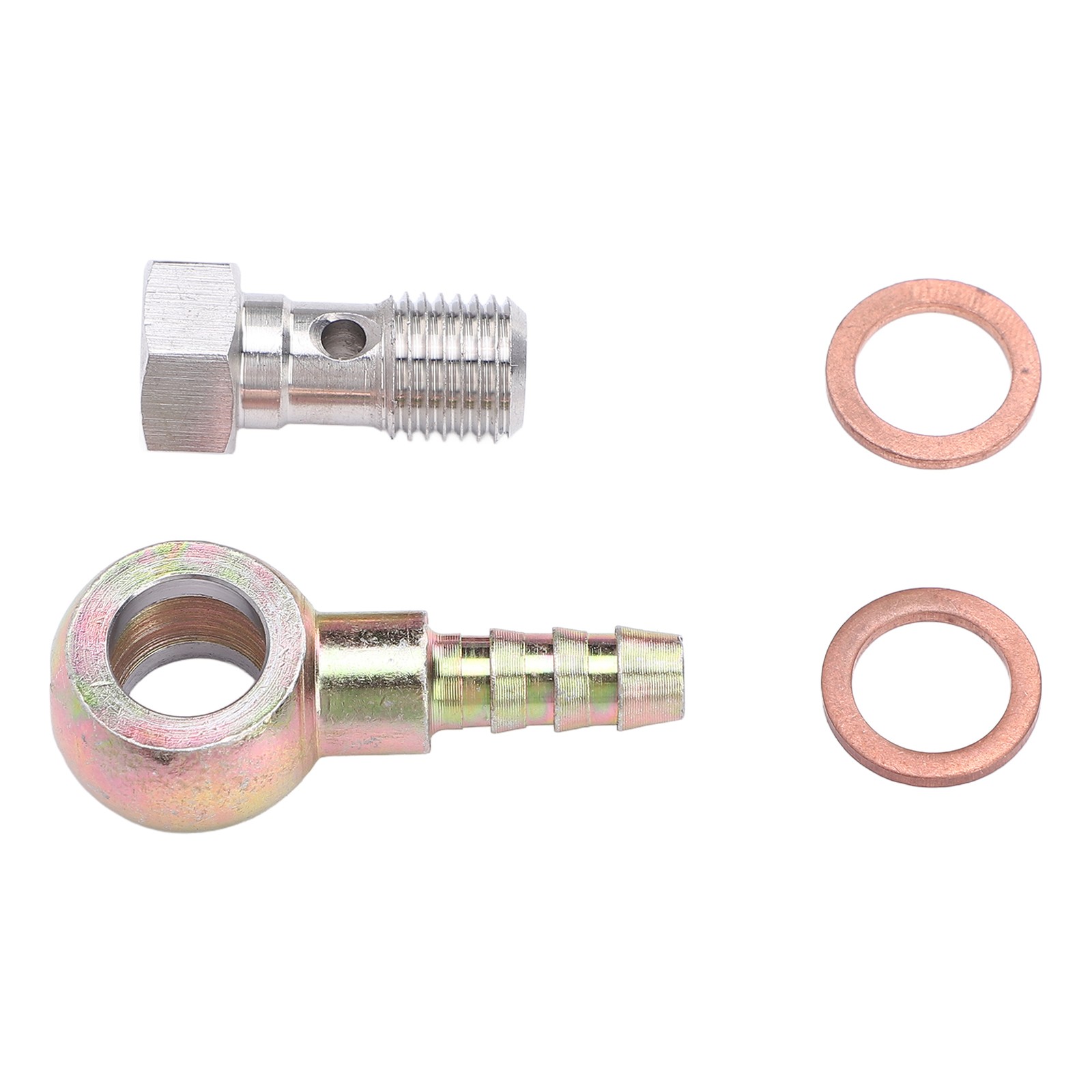 7/16inx20 UNF Banjo Adapter Stainless Steel Brake Reservoir Banjo Bolt Kit With
