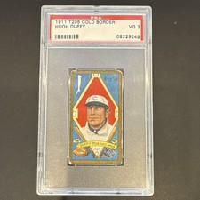 1911 T205 Gold Border Hugh Duffy Chicago White Sox Graded #08229249