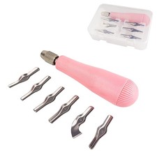 Linocut Carving Kit Tools Linoleum Cutter Assortment for Block Printing for D...