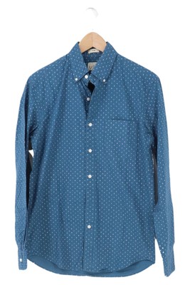 J.Crew Freizeithemd Herren Langarm Blau Sterne Baumwolle Gr. S 44 Casual